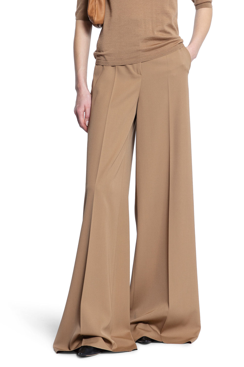 MAX MARA WOMAN BEIGE TROUSERS