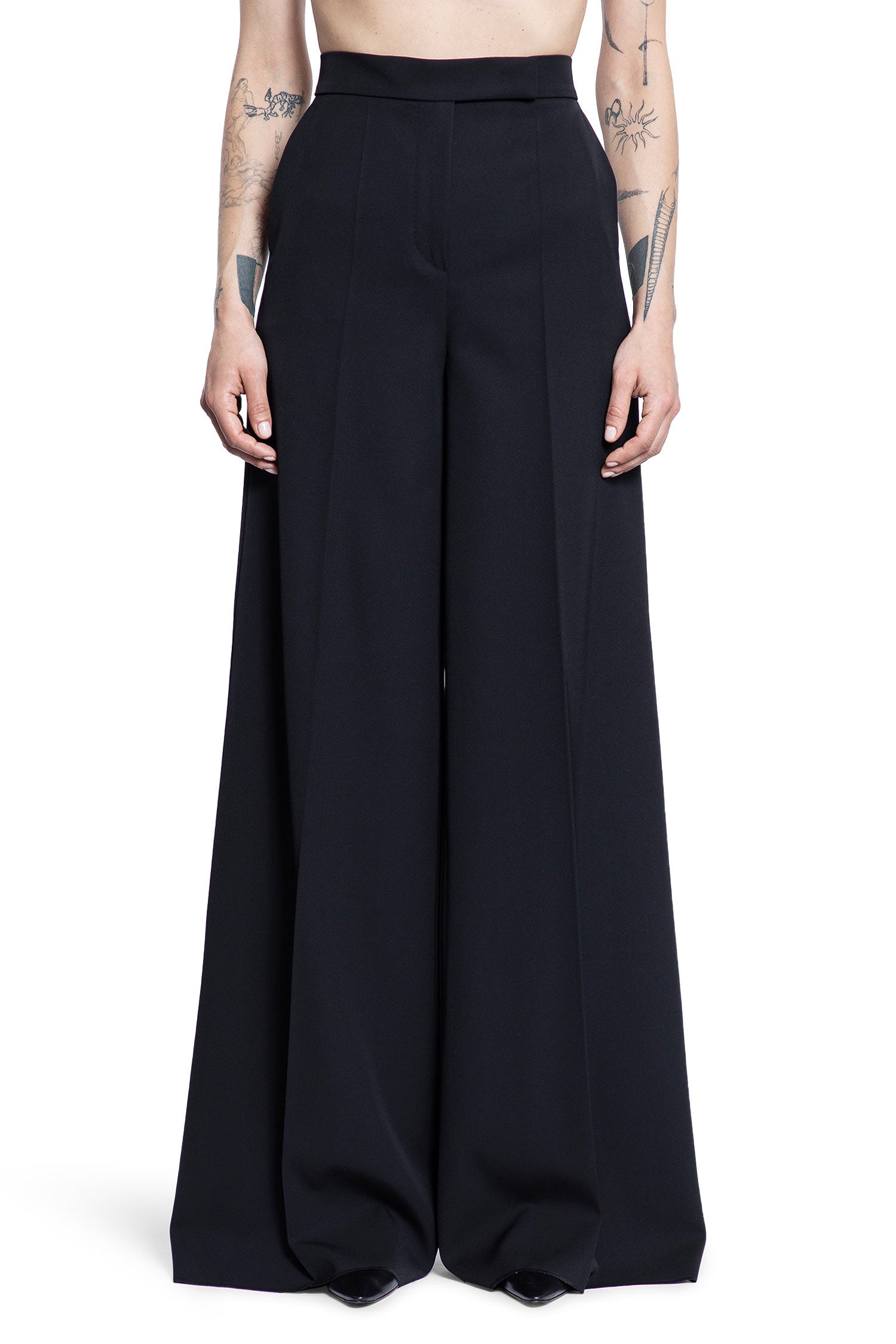 MAX MARA WOMAN BLACK TROUSERS