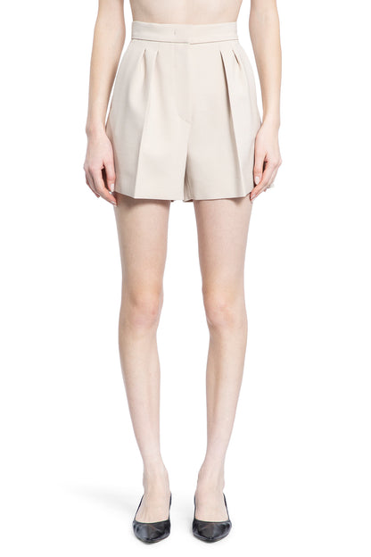 MAX MARA WOMAN BEIGE SHORTS