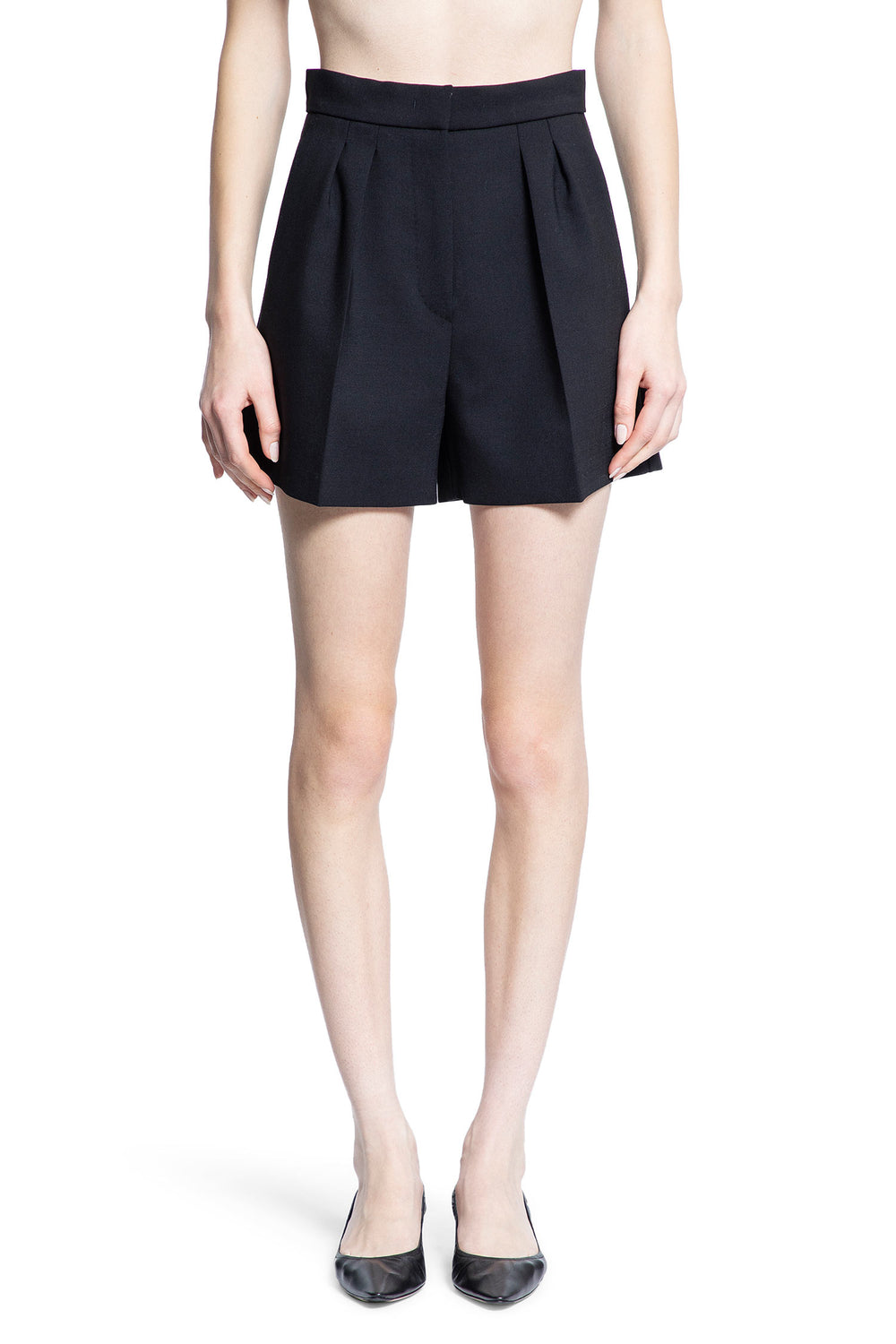 MAX MARA WOMAN BLACK SHORTS