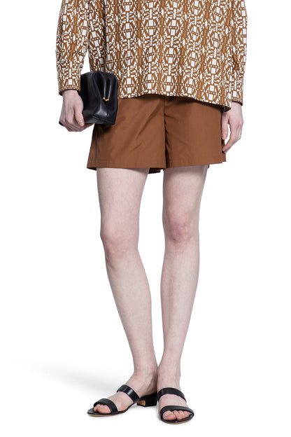 MAX MARA WOMAN BROWN SHORTS