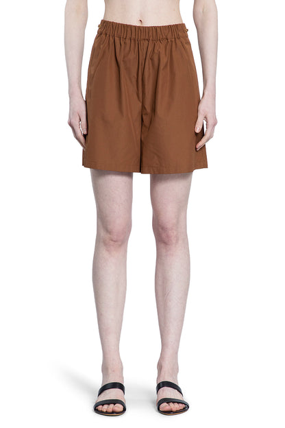 MAX MARA WOMAN BROWN SHORTS