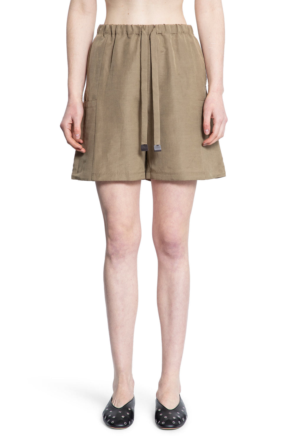 MAX MARA WOMAN BEIGE SHORTS