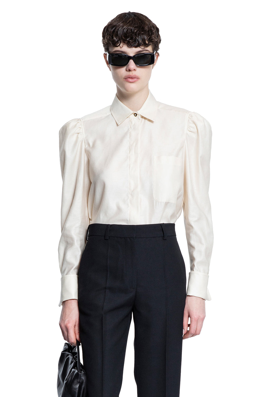 MAX MARA WOMAN OFF-WHITE SHIRTS