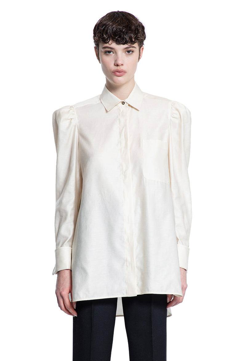 MAX MARA WOMAN OFF-WHITE SHIRTS