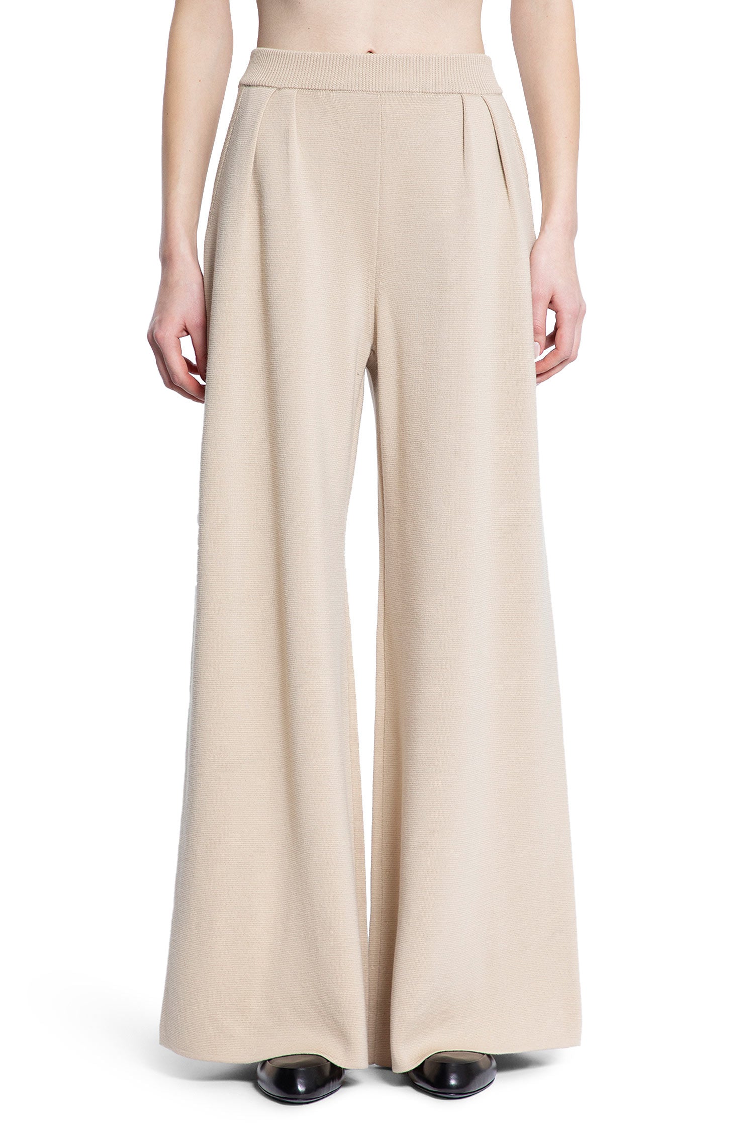 MAX MARA WOMAN BEIGE TROUSERS