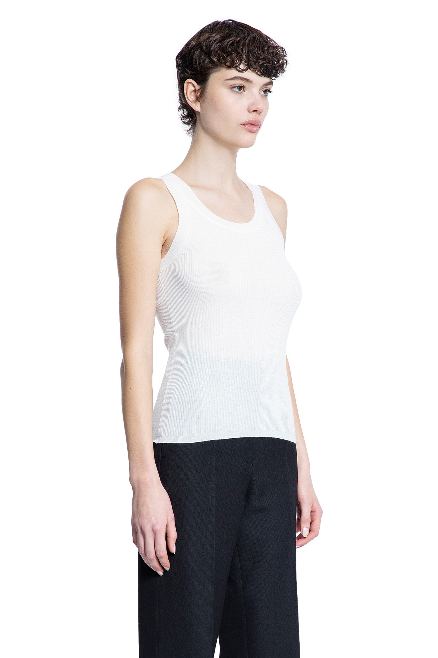 MAX MARA WOMAN WHITE T-SHIRTS & TANK TOPS