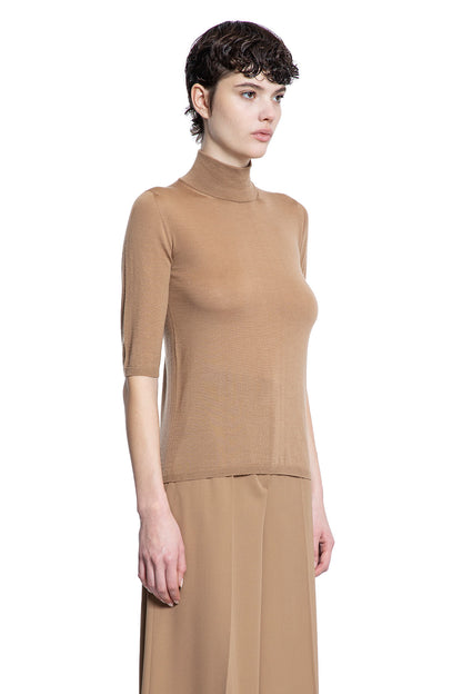 MAX MARA WOMAN BROWN KNITWEAR