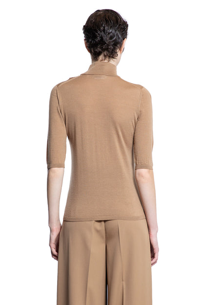 MAX MARA WOMAN BROWN KNITWEAR