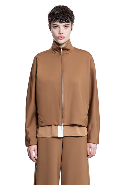 MAX MARA WOMAN BROWN SWEATSHIRTS