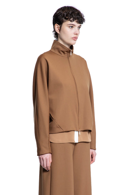 MAX MARA WOMAN BROWN SWEATSHIRTS