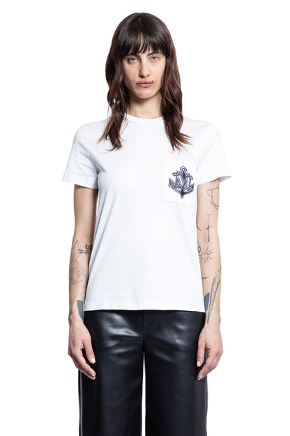 MAX MARA WOMAN WHITE T-SHIRTS & TANK TOPS