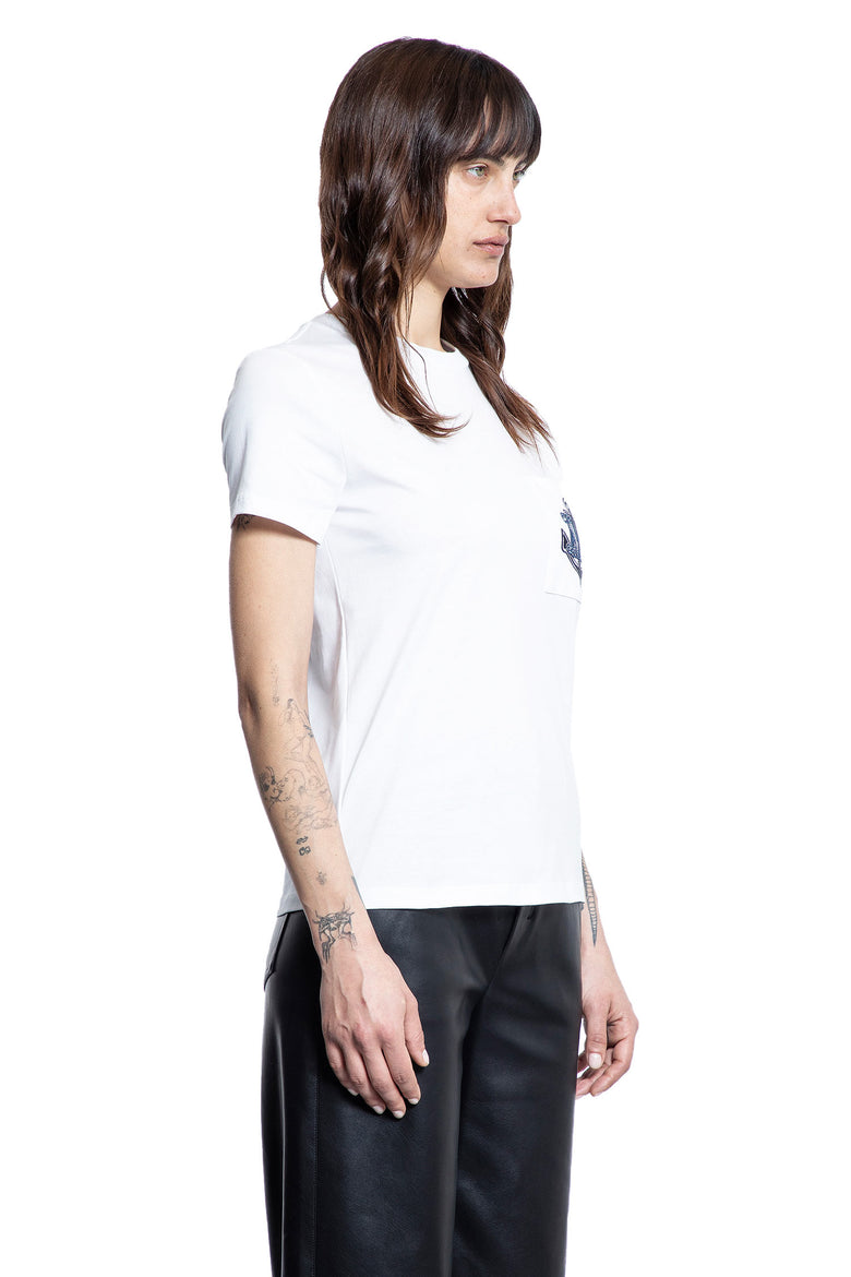 MAX MARA WOMAN WHITE T-SHIRTS & TANK TOPS