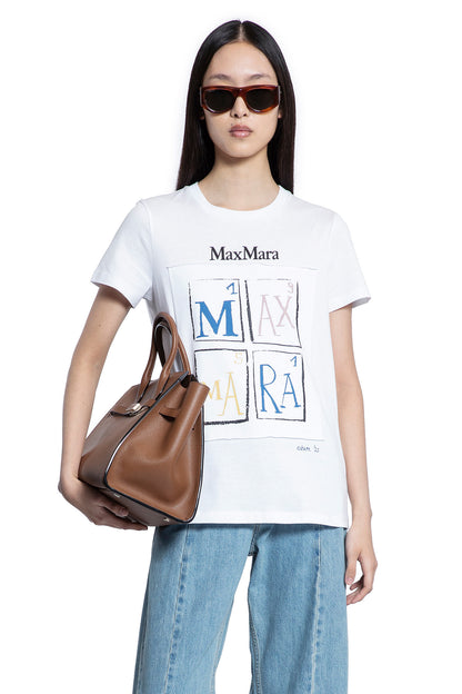 MAX MARA WOMAN WHITE T-SHIRTS & TANK TOPS