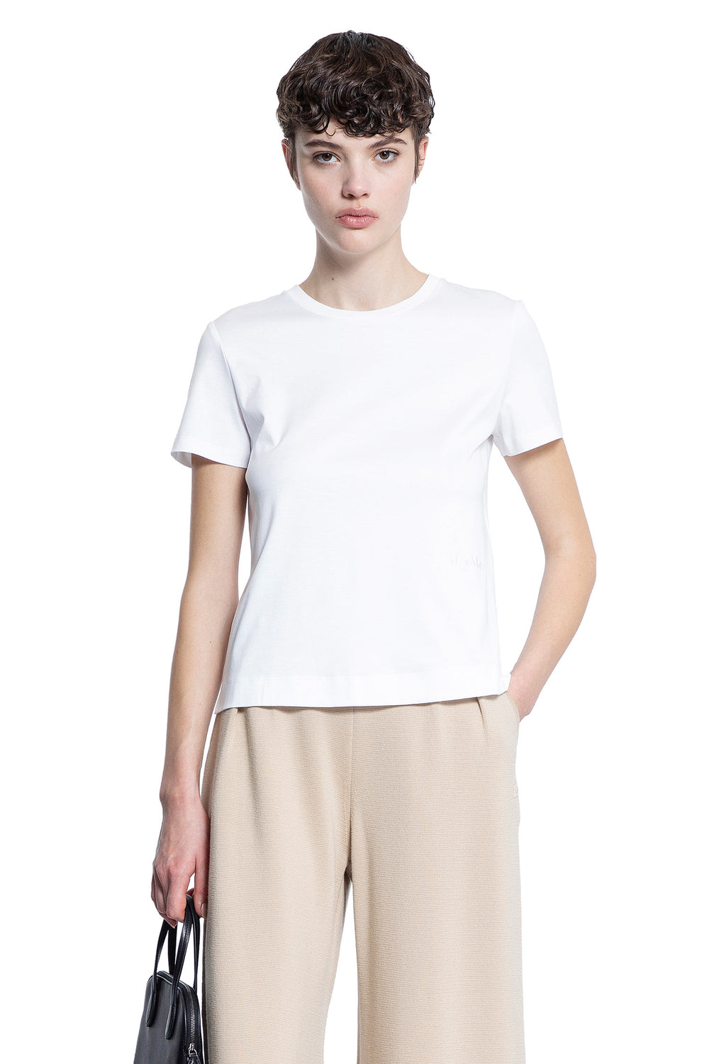 MAX MARA WOMAN WHITE T-SHIRTS & TANK TOPS