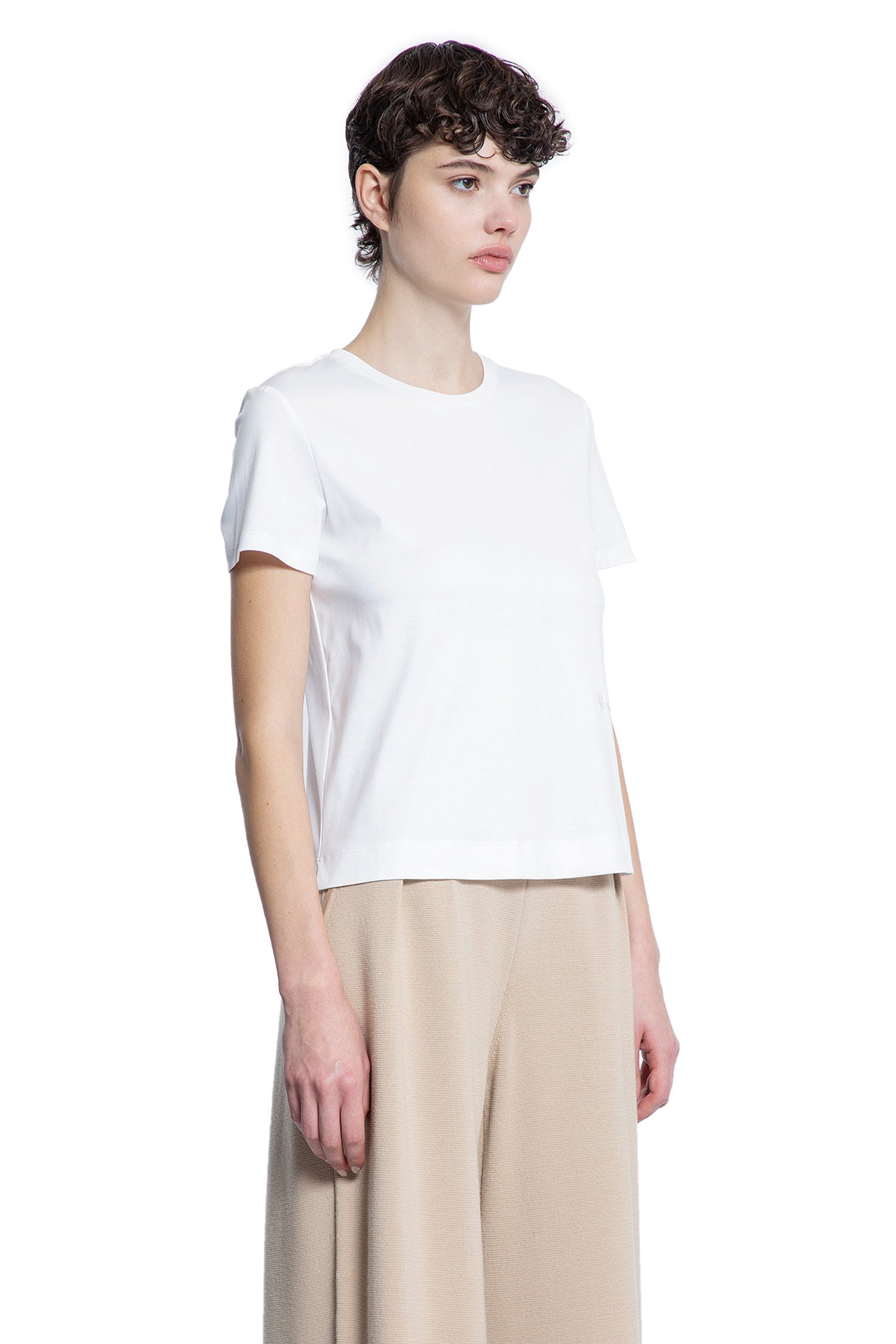 MAX MARA WOMAN WHITE T-SHIRTS & TANK TOPS