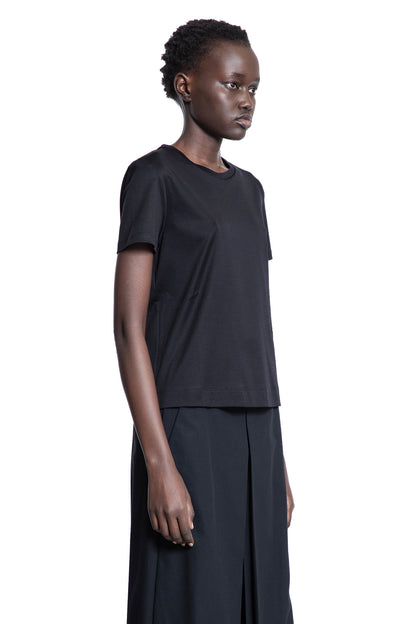 MAX MARA WOMAN BLACK T-SHIRTS & TANK TOPS