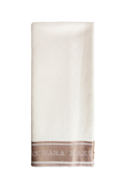 MAX MARA WOMAN OFF-WHITE SCARVES