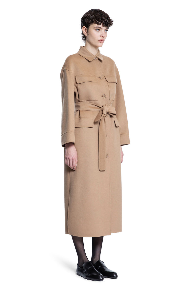 S MAX MARA WOMAN BEIGE COATS