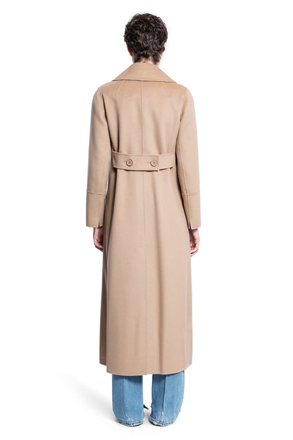 S MAX MARA WOMAN BEIGE COATS