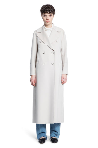 S MAX MARA WOMAN OFF-WHITE COATS