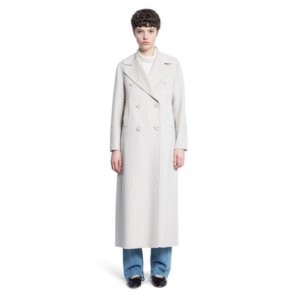 S MAX MARA WOMAN OFF-WHITE COATS