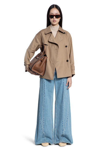 S MAX MARA WOMAN BROWN COATS