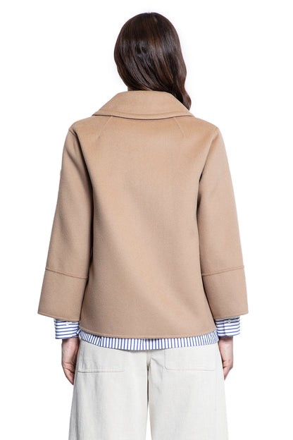 S MAX MARA WOMAN BEIGE JACKETS