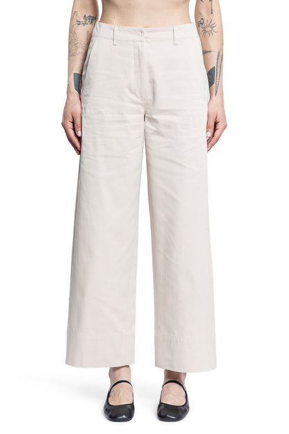 S MAX MARA WOMAN OFF-WHITE TROUSERS