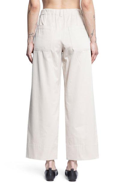 S MAX MARA WOMAN OFF-WHITE TROUSERS