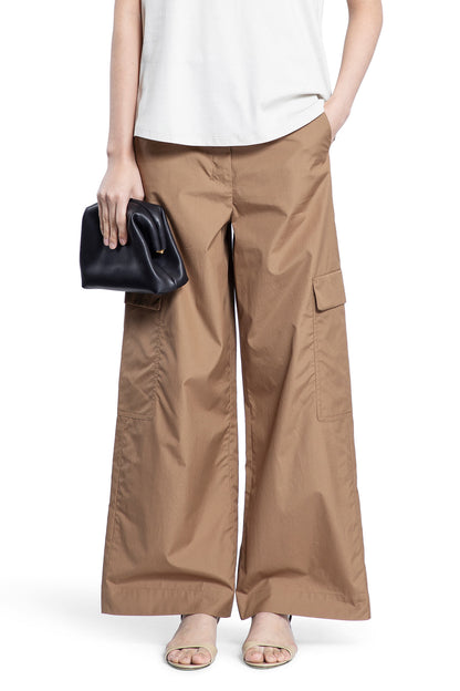 S MAX MARA WOMAN BROWN TROUSERS