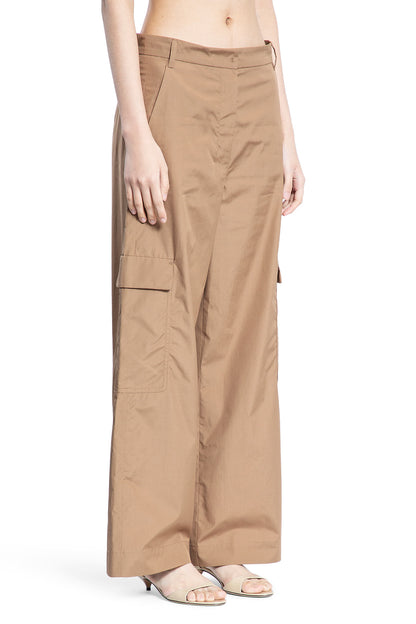 S MAX MARA WOMAN BROWN TROUSERS