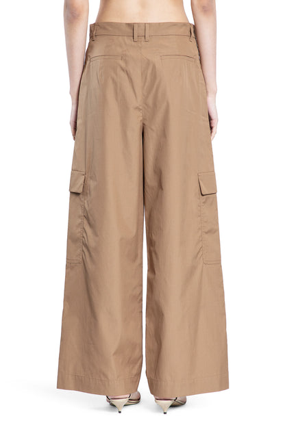 S MAX MARA WOMAN BROWN TROUSERS