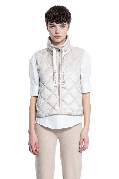 S MAX MARA WOMAN OFF-WHITE VESTS