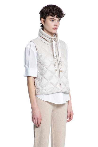 S MAX MARA WOMAN OFF-WHITE VESTS