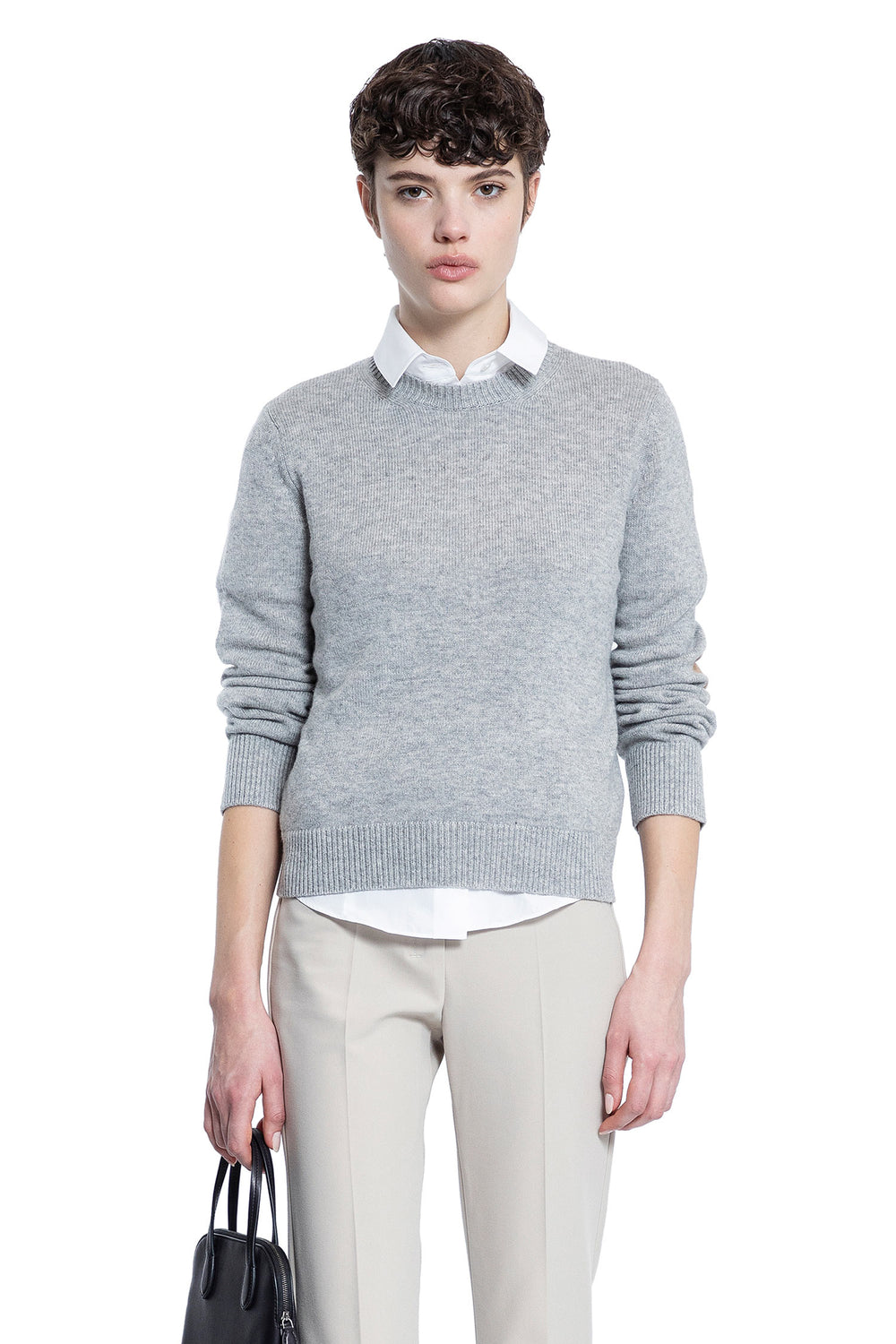 S MAX MARA WOMAN GREY KNITWEAR