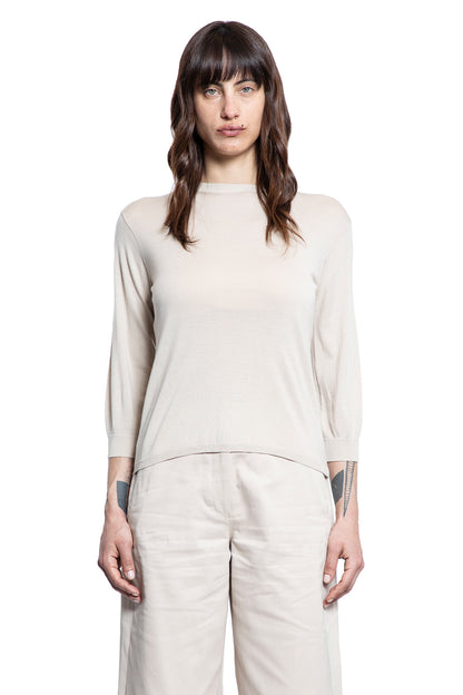 S MAX MARA WOMAN OFF-WHITE KNITWEAR