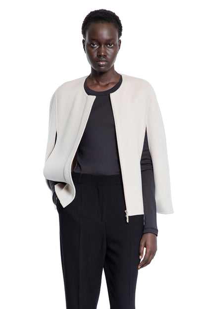 S MAX MARA WOMAN OFF-WHITE COATS