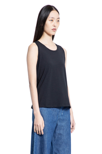 S MAX MARA WOMAN BLACK T-SHIRTS & TANK TOPS