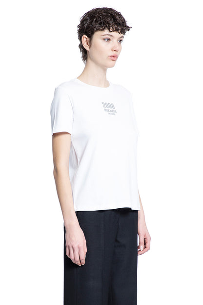 S MAX MARA WOMAN WHITE T-SHIRTS & TANK TOPS