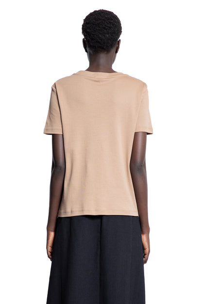 S MAX MARA WOMAN BEIGE T-SHIRTS & TANK TOPS