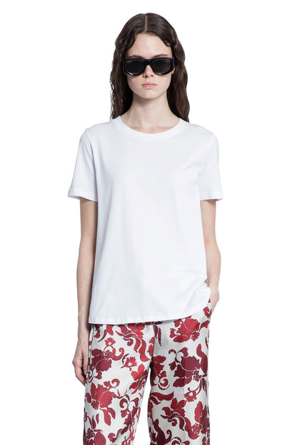 S MAX MARA WOMAN WHITE T-SHIRTS & TANK TOPS