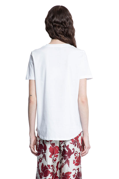 S MAX MARA WOMAN WHITE T-SHIRTS & TANK TOPS