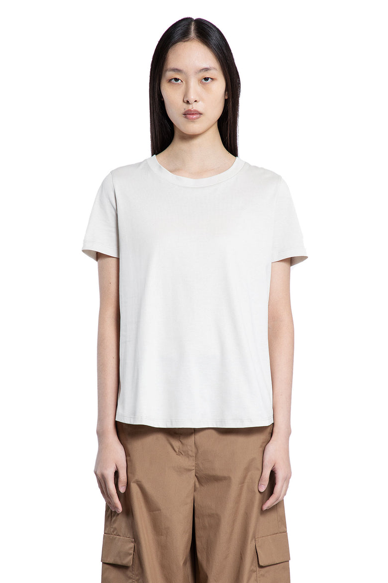 S MAX MARA WOMAN OFF-WHITE T-SHIRTS & TANK TOPS