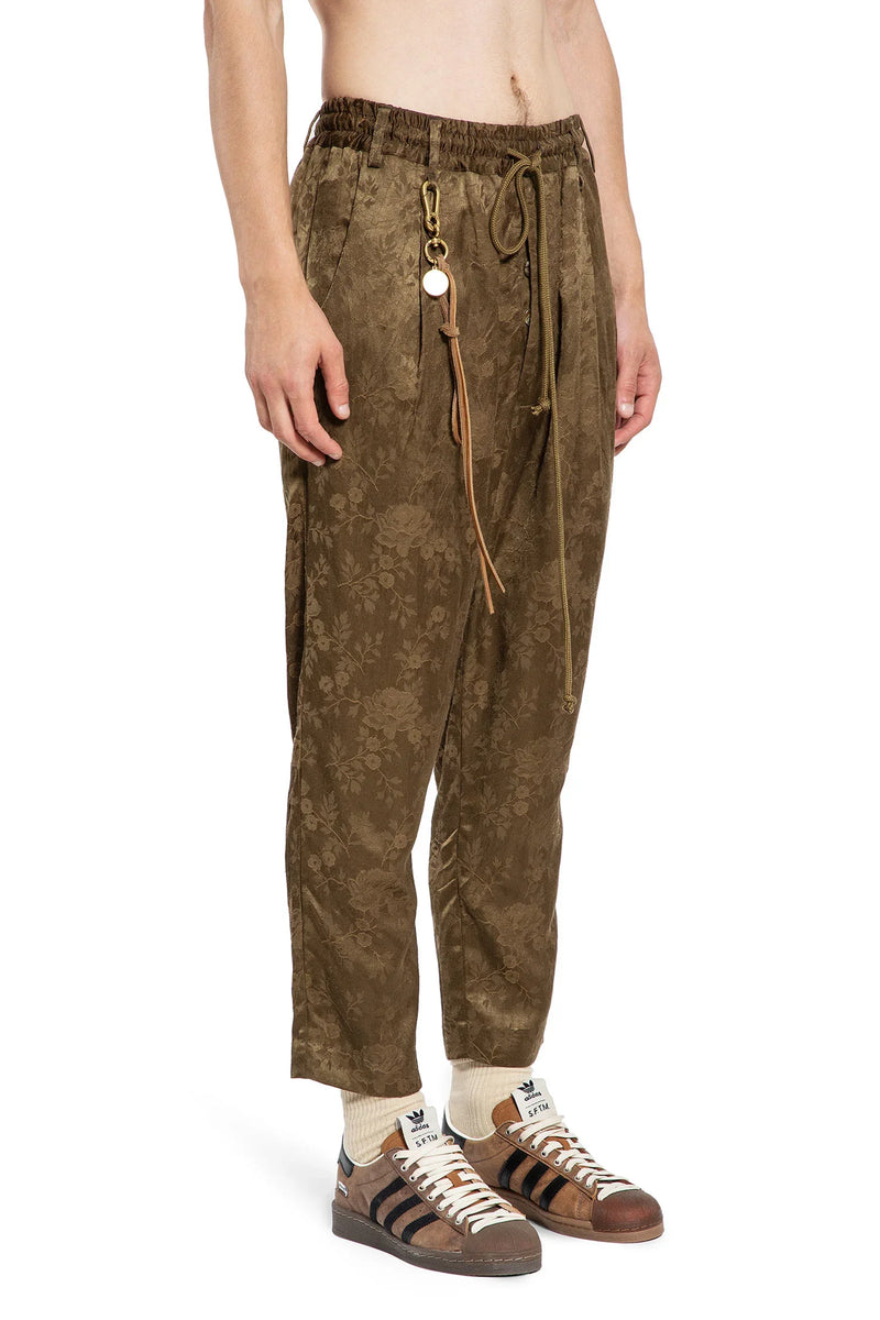 Floral Jacquard Lounge Pants - Antonioli.eu