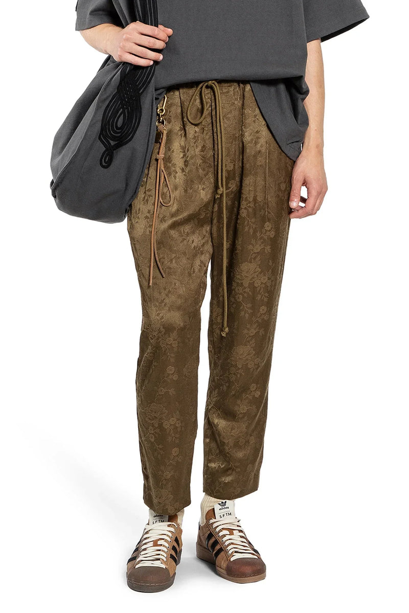 Floral Jacquard Lounge Pants - Antonioli.eu