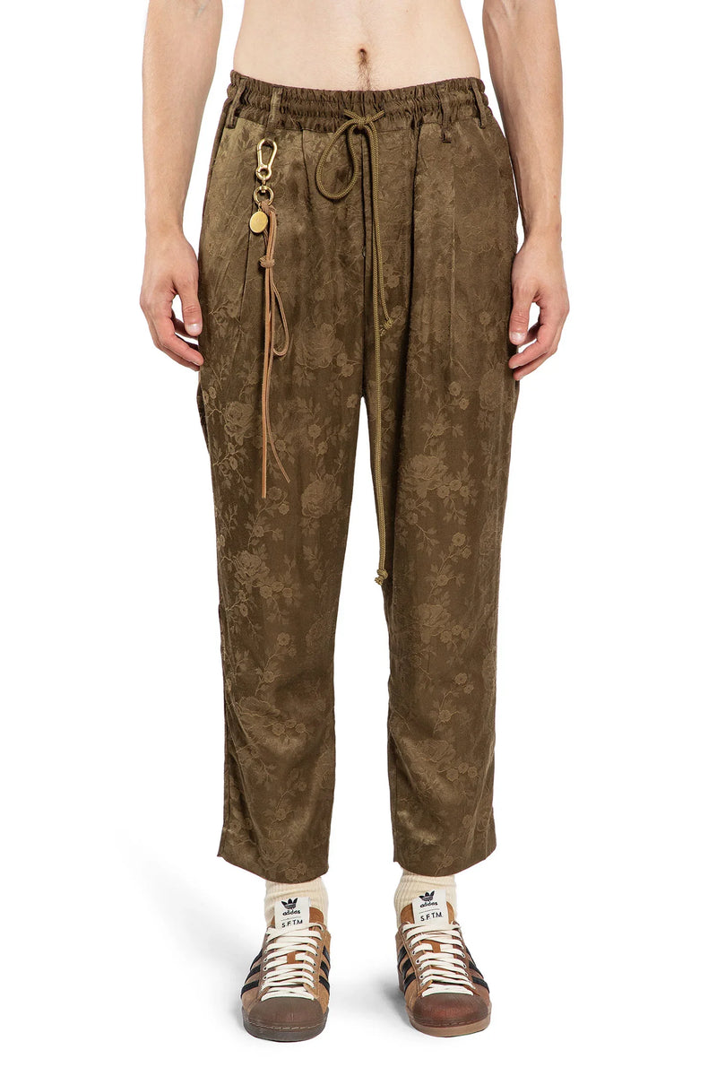 Floral Jacquard Lounge Pants - Antonioli.eu
