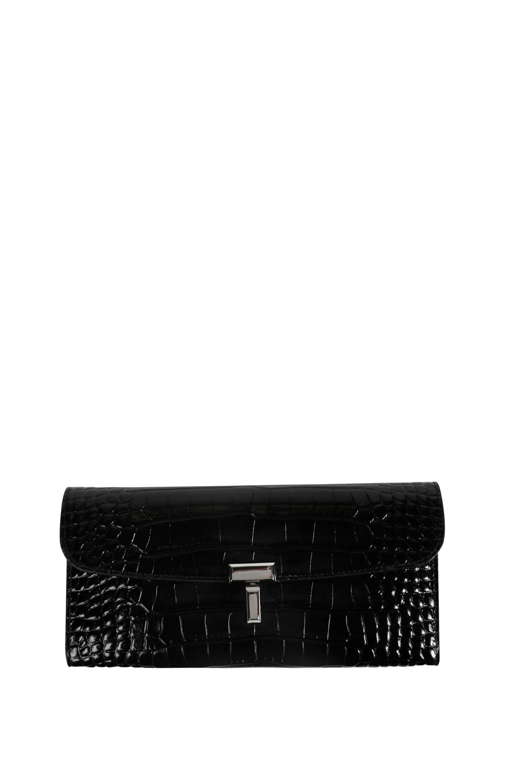 TOTEME T-lock Croco-Embossed Wallet woman