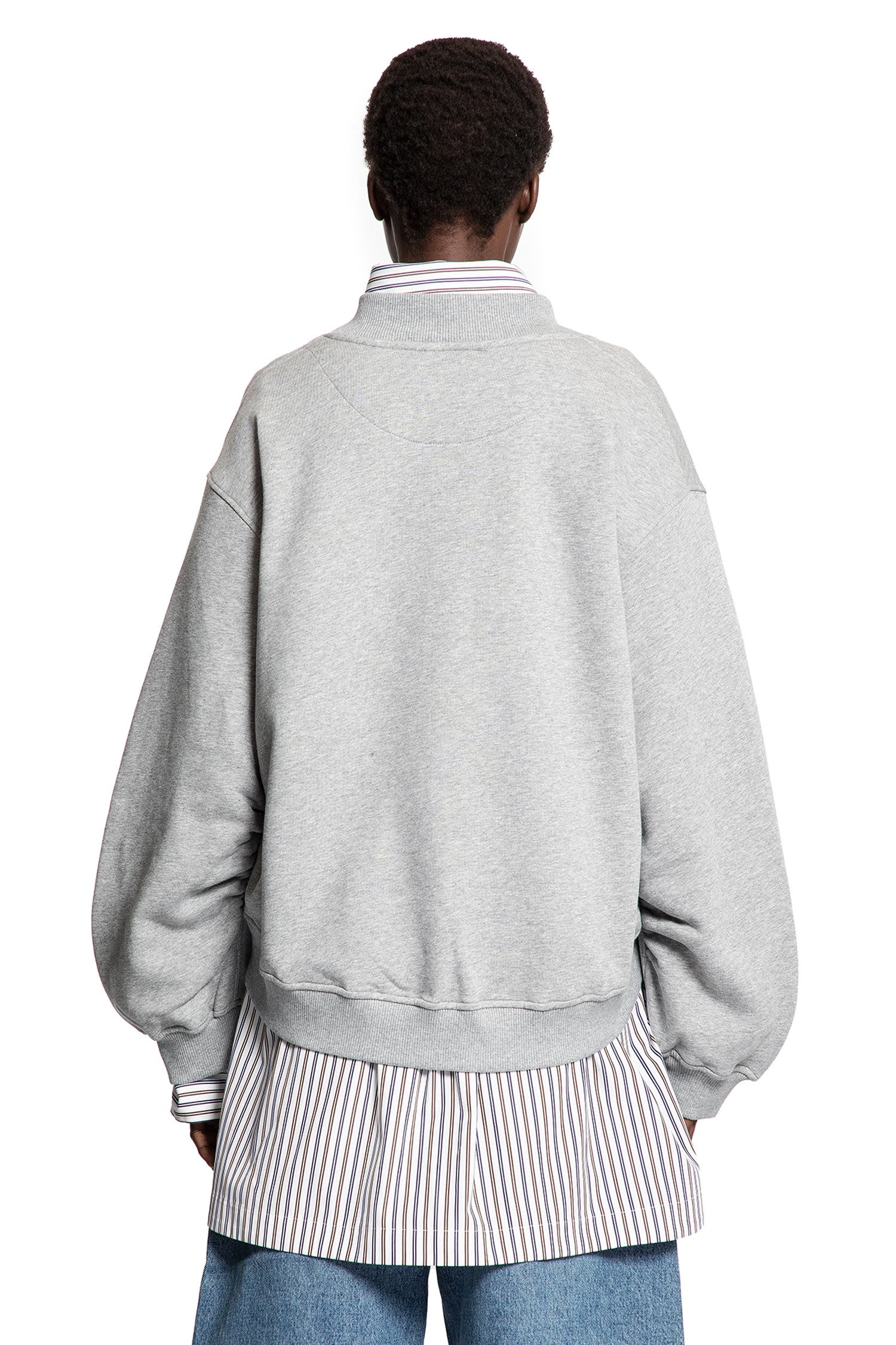 Sweat-shirt à col en V oversize 