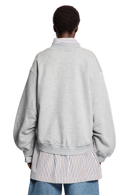 Sweat-shirt à col en V oversize 